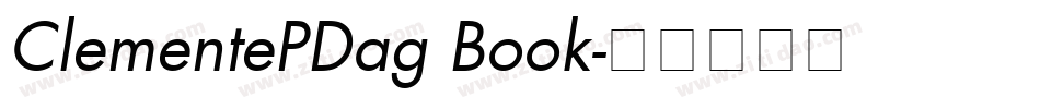 ClementePDag Book字体转换